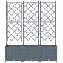 Macetero de Jardín 3 pcs Gris Claro 120 x 40 x 143 cm Acero en Macetas y jardineras | Comprar online en Foru.es