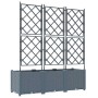 Macetero de Jardín 3 pcs Gris Claro 120 x 40 x 143 cm Acero en Macetas y jardineras | Comprar online en Foru.es