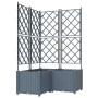 Macetero de Jardín 3 pcs Gris Claro 80 x 80 x 143 cm Acero en Macetas y jardineras | Comprar online en Foru.es