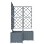 Macetero de Jardín 3 pcs Gris Claro 80 x 80 x 143 cm Acero en Macetas y jardineras | Comprar online en Foru.es