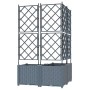 Macetero de Jardín 3 pcs Gris Claro 80 x 80 x 143 cm Acero en Macetas y jardineras | Comprar online en Foru.es