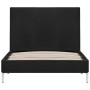 Estructura de cama de tela negro 90x200 cm de vidaXL, Camas y somieres - Ref: Foro24-280941, Precio: 101,49 €, Descuento: %