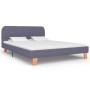 Estructura de cama de tela gris claro 140x200 cm de vidaXL, Camas y somieres - Ref: Foro24-280873, Precio: 147,29 €, Descuent...
