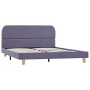 Estructura de cama de tela gris claro 140x200 cm de vidaXL, Camas y somieres - Ref: Foro24-280873, Precio: 147,29 €, Descuent...