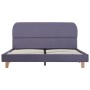 Estructura de cama de tela gris claro 140x200 cm de vidaXL, Camas y somieres - Ref: Foro24-280873, Precio: 147,29 €, Descuent...