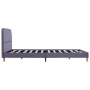 Estructura de cama de tela gris claro 140x200 cm de vidaXL, Camas y somieres - Ref: Foro24-280873, Precio: 147,29 €, Descuent...