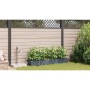 Macetero de Jardín 4 pcs Gris Claro Acero en Macetas y jardineras | Comprar online en Foru.es