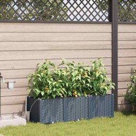 Macetero de Jardín 3 pcs Gris Claro Acero en Macetas y jardineras | Comprar online en Foru.es