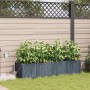 Macetero de Jardín 4 pcs Gris Claro Acero en Macetas y jardineras | Comprar online en Foru.es