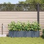 Macetero de Jardín 4 pcs Gris Claro Acero en Macetas y jardineras | Comprar online en Foru.es