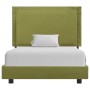 Estructura de cama de tela verde 90x200 cm de vidaXL, Camas y somieres - Ref: Foro24-280996, Precio: 145,66 €, Descuento: %