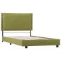 Estructura de cama de tela verde 90x200 cm de vidaXL, Camas y somieres - Ref: Foro24-280996, Precio: 145,66 €, Descuento: %