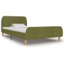 Estructura de cama de tela verde 90x200 cm de vidaXL, Camas y somieres - Ref: Foro24-280931, Precio: 126,17 €, Descuento: %