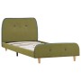 Estructura de cama de tela verde 90x200 cm de vidaXL, Camas y somieres - Ref: Foro24-280931, Precio: 126,17 €, Descuento: %