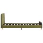 Estructura de cama de tela verde 90x200 cm de vidaXL, Camas y somieres - Ref: Foro24-280931, Precio: 126,17 €, Descuento: %