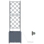 Macetero de Jardín 2 pcs Gris Claro Acero en Macetas y jardineras | Comprar online en Foru.es