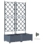 Macetero de Jardín 2 pcs Gris Claro Acero en Macetas y jardineras | Comprar online en Foru.es