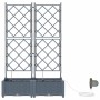 Macetero de Jardín 2 pcs Gris Claro Acero en Macetas y jardineras | Comprar online en Foru.es
