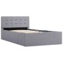 Cama canapé hidráulica con almacenaje tela gris claro 90x200cm de vidaXL, Camas y somieres - Ref: Foro24-285576, Precio: 276,...
