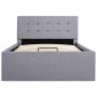 Cama canapé hidráulica con almacenaje tela gris claro 90x200cm de vidaXL, Camas y somieres - Ref: Foro24-285576, Precio: 276,...