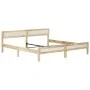 Estructura de cama de madera maciza de mango 200 cm de vidaXL, Camas y somieres - Ref: Foro24-288429, Precio: 173,89 €, Descu...