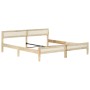 Estructura de cama de madera maciza de mango 200 cm de vidaXL, Camas y somieres - Ref: Foro24-288429, Precio: 175,52 €, Descu...