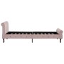 Estructura de cama de terciopelo rosa 100x200 cm de vidaXL, Camas y somieres - Ref: Foro24-288565, Precio: 253,07 €, Descuent...