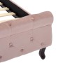 Estructura de cama de terciopelo rosa 100x200 cm de vidaXL, Camas y somieres - Ref: Foro24-288565, Precio: 253,07 €, Descuent...
