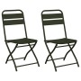 Silla de jardín plegable 2 pcs Verde 42 x 52 x 82cm en Sillas de jardín | Comprar online en Foru.es