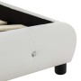 Estructura de cama de cuero sintético blanco 90x200 cm de vidaXL, Camas y somieres - Ref: Foro24-280312, Precio: 208,66 €, De...