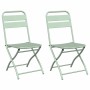 Silla de jardín plegable 2 pcs Menta claro 42 x 52 x 82cm en Sillas de jardín | Comprar online en Foru.es