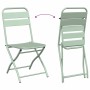 Silla de jardín plegable 2 pcs Menta claro 42 x 52 x 82cm en Sillas de jardín | Comprar online en Foru.es
