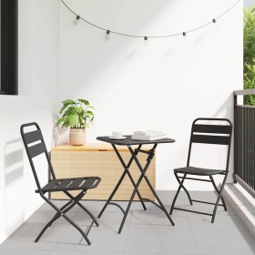 Silla de jardín plegable 2 pcs Antracita 42 x 52 x 82cm en Sillas de jardín | Comprar online en Foru.es
