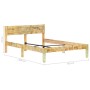 Estructura de cama de madera maciza reciclada 120x200 cm de vidaXL, Camas y somieres - Ref: Foro24-288435, Precio: 128,07 €, ...