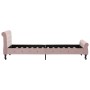 Estructura de cama de terciopelo rosa 90x200 cm de vidaXL, Camas y somieres - Ref: Foro24-288564, Precio: 263,32 €, Descuento: %