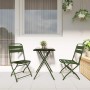 Conjunto bistro 3 pcs Verde Acero en Conjuntos de jardín | Comprar online en Foru.es