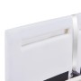 Estructura de cama con LED de cuero sintético blanco 180x200 cm de vidaXL, Camas y somieres - Ref: Foro24-280855, Precio: 216...