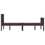 Estructura de cama madera maciza pino marrón oscuro 120x200 cm de vidaXL, Camas y somieres - Ref: Foro24-283234, Precio: 121,...