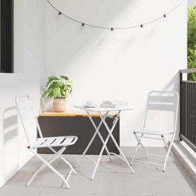 Conjunto bistro 3 pcs Acero en Conjuntos de jardín | Comprar online en Foru.es