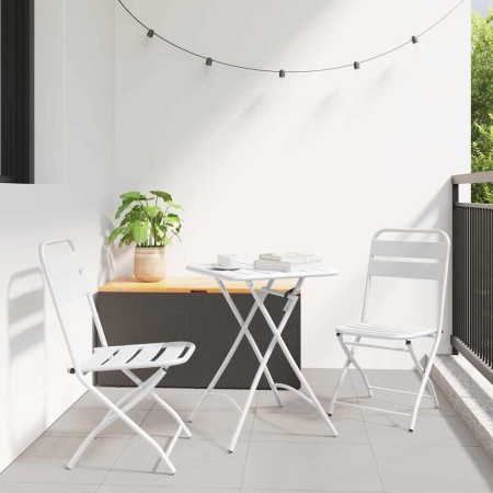 Conjunto bistro 3 pcs Acero en Conjuntos de jardín | Comprar online en Foru.es