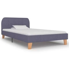Estructura de cama de tela gris claro 90x200 cm de vidaXL, Camas y somieres - Ref: Foro24-280871, Precio: 89,70 €, Descuento: %