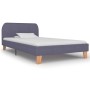 Estructura de cama de tela gris claro 90x200 cm de vidaXL, Camas y somieres - Ref: Foro24-280871, Precio: 90,87 €, Descuento: %