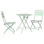 Conjunto bistro 3 pcs Verde Acero en Conjuntos de jardín | Comprar online en Foru.es