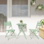 Conjunto bistro 3 pcs Verde Acero en Conjuntos de jardín | Comprar online en Foru.es