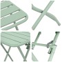 Conjunto bistro 3 pcs Verde Acero en Conjuntos de jardín | Comprar online en Foru.es