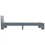 Solid gray pine wood bed frame 90x200 cm by vidaXL, Beds and slatted bases - Ref: Foro24-283166, Price: 90,34 €, Discount: %