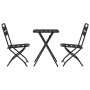 Conjunto bistro 3 pcs Antracita Acero en Conjuntos de jardín | Comprar online en Foru.es