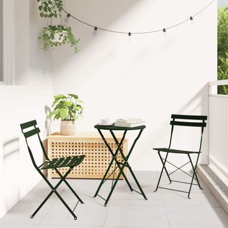 Silla de jardín plegable 2 pcs Verde 42 x 46 x 82cm Metal en Sillas de jardín | Comprar online en Foru.es