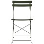 Silla de jardín plegable 2 pcs Verde 42 x 46 x 82cm Metal en Sillas de jardín | Comprar online en Foru.es