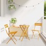Silla de jardín plegable 2 pcs Mostaza 42 x 46 x 82cm Metal en Sillas de jardín | Comprar online en Foru.es